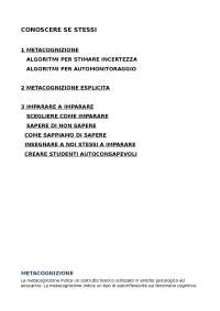 Conoscere se stessi: l'importanza della metacognizione nell'apprendimento