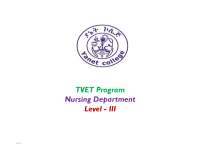 Apply Basic Health Statistics and Survey: A TVET Nursing Program Module