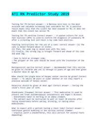 ATI RN Predictor Study