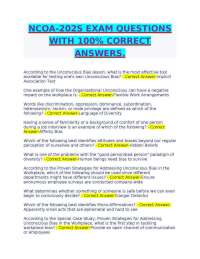 NCOA-202S EXAM QUESTIONS WITH 100% CORRECT ANSWERS.