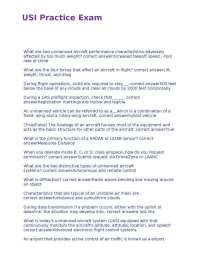 Unmanned Aircraft Systems (UAS) Practice Exam