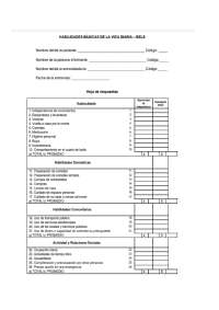 Escala de evaluación Bels