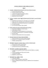 Apuntes Teoría Jurídica del Delito