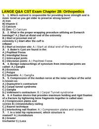 Orthopedic Concepts and Procedures