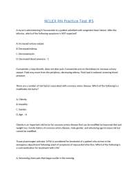 NCLEX RN Practice Test #5