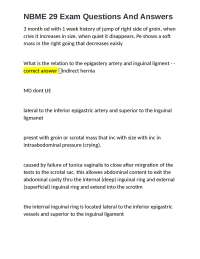 NBME 29 Exam Questions And Answers