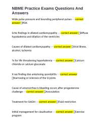 NBME Practice Exams Questions And Answers