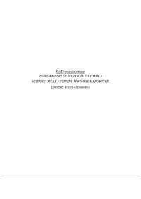 Paniere chiuse_Fondamenti di biologia e chimica_Prof. Ieraci Alessandro
