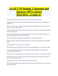 Airport Management and Regulations