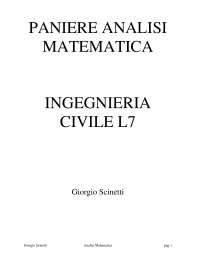 PANIERE ANALISI MATEMATICA PEGASO L7 ANNO 24/25