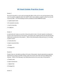 WI Real Estate Practice Exam