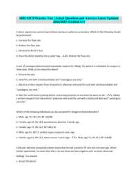 SBB ASCP Practice Test | Actual Questions and Answers Latest Updated 2024/2025 (Graded A+)
