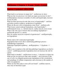 Cellular Injury and Adaptation