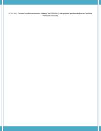 ECON 1B03 - Introductory Microeconomics Midterm Test VERSION 2 with possible questions and