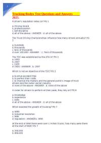 Commercial Motor Vehicle Safety and Regulations