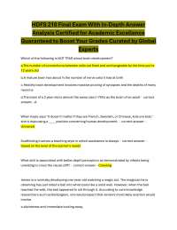 HDFS 210 Final Exam With In-Depth Answer  Analysis Certified for Academic Excellence