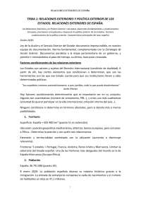 Apuntes Relaciones Exteriores de España