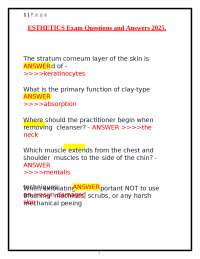 Skin Structure and Functions