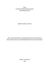 projeto Black belt six sigma