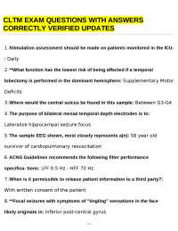 CLTM Exam Questions with Answers