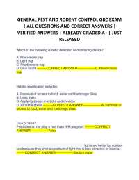 Pesticide Management and Pest Control Regulations