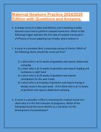 Prenatal and Postpartum Nursing Assessment and Care