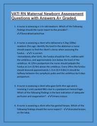 Postpartum Nursing Assessments and Interventions