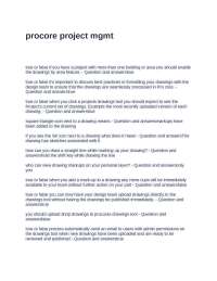 procore project management Exam Questions and Answers