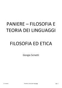 PANIERE FILOSOFIA E TEORIA DEI LINGUAGGI PEGASO L5 ANNO 24/25