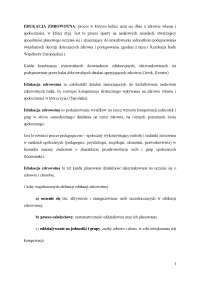 Edukacja zdrowotna, podstawowe pojęcia i definicje, efektywność, etapy