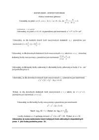 Dowody matematyka klasa 1