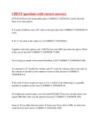 CBEST Math Practice Questions and Answers