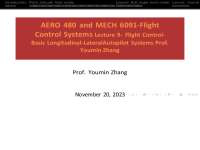 Autopilot Control Modes for Aircraft