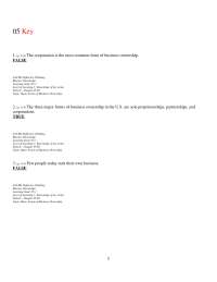 BUSINESS 10  (Business, Corporation, Types of companies, AACSB, Reflective thinking) TESTB