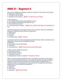 Fundamentals of Insurance