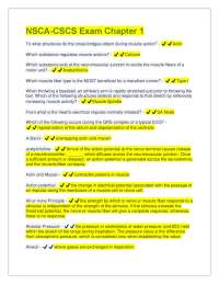 Muscle Structure and Function