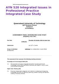 Bike Galaxy Pty Ltd - Integrated Case Study