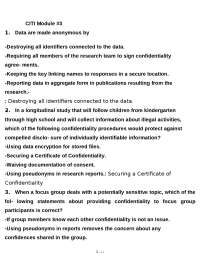 Ethical Considerations in Human Subjects Research