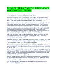 Alpha Phi Alpha Fraternity|30 Questions With Accurate Answers!