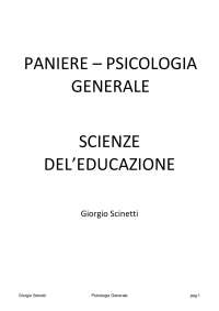 PANIERE PSICOLOGIA GENERALE PEGASO L19 ANNO 24/25