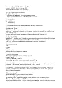 Filozofia dział 1 klasa 1 liceum