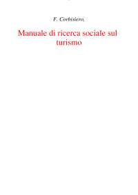 Manuale di ricerca sociale sul turismo