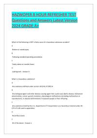 OSHA Hazardous Materials and Personal Protective Equipment