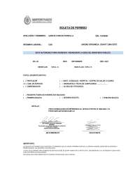 BOLETIN PERMISO de  dia 29 de setiembre de 2024