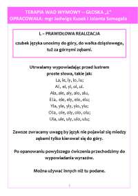 Głoska l gramatyka opisową języka polskiego