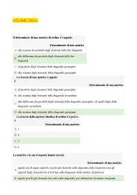 test autovalutativi geometria I