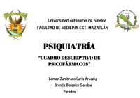 cuadro de psicoterapias psiquiatría