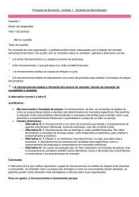 UG0105D - Princípios de Economia-Atividade de Aprendizagem 1- Respondida e Comentada.