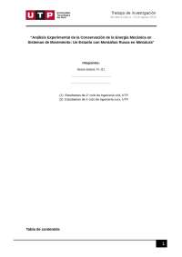 proyecto primer avance - mecanica clasica