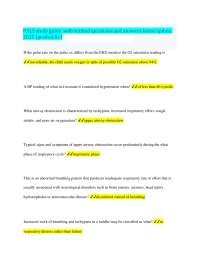 PALS study guide with verified questions and answers latest update 2025 (graded A+)